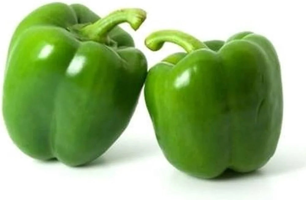 Fresh Green Capsicums (Shimla mirch 500g)